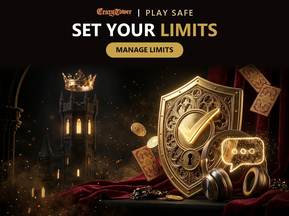 golden-shield-with-a-check-mark-and-headset-representing-safer-play-tools-and-account-limits